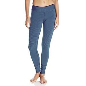 Prana Indigo Stripe Sapphire Whimsigoth Yoga Midrise Eclectic Active Legging NWT